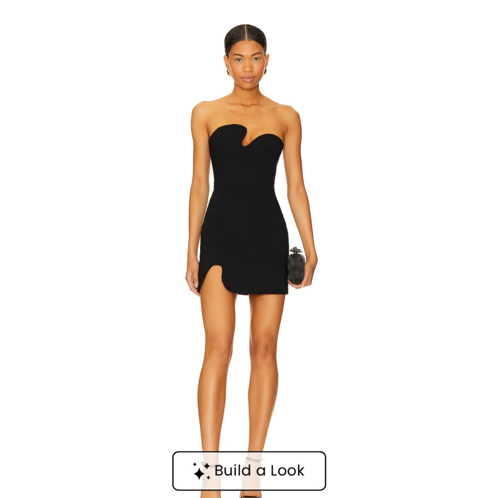Amanda Uprichard X REVOLVE Puzzle Mini Dress in Black